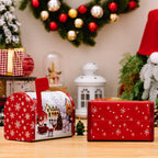 [ Perfect Gift Box] Decor Christmas Cookie Tins Tinplate Candy Boxes
