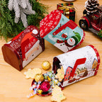[ Perfect Gift Box] Decor Christmas Cookie Tins Tinplate Candy Boxes