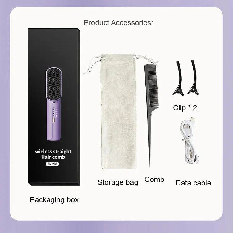 Xigoot Portable Cordless Mini Hair Straightening Comb
