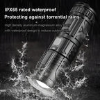 【Family Essentials】White Laser Telescopic Zoom Flashlight