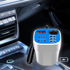 Buy 2 Car mounted cup type inverter converter QC charger