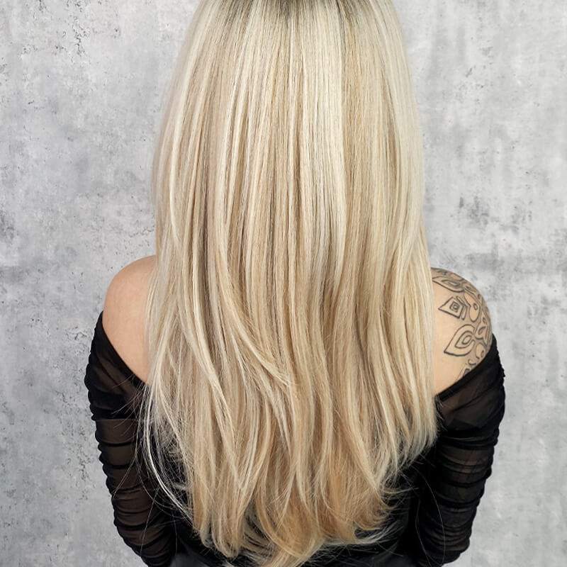 Gift Wig long hair Layered bangs wigs