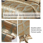Nice gift European Luxury Satin Jacquard 4-Piece Bedding Set