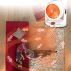 55% discount 2-in-1 fan heater with air circulation