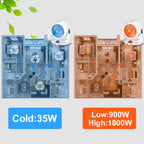 55% discount 2-in-1 fan heater with air circulation