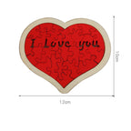 “I Love you”Heart Shape Puzzle Building Blocks