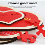 “I Love you”Heart Shape Puzzle Building Blocks