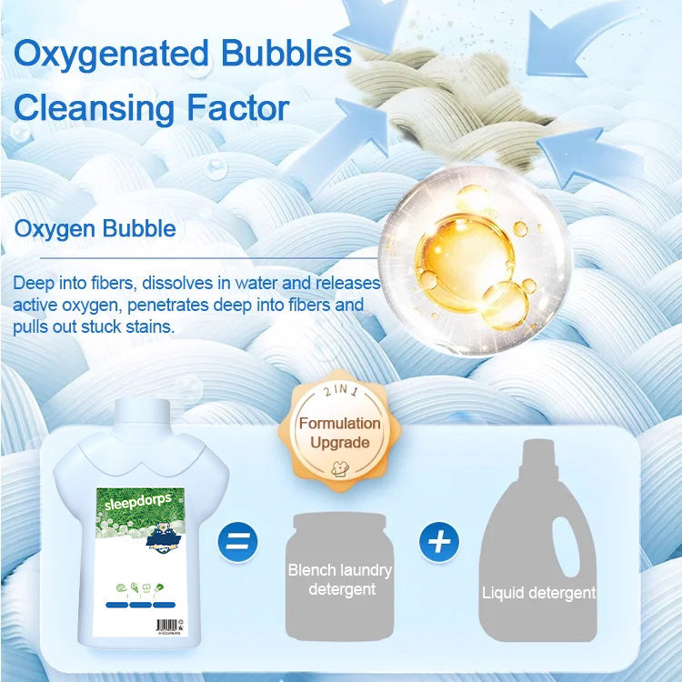 Remove yellowing, stains and contamination High-efficiency and easy-to-clean laundry detergent