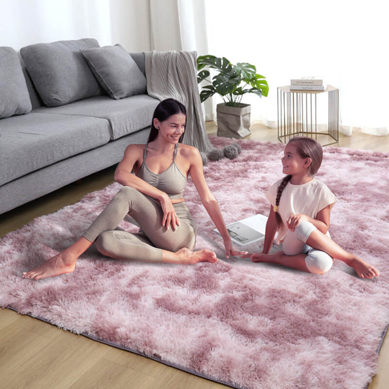 NOW! Gradient Color Plush Floor Mat