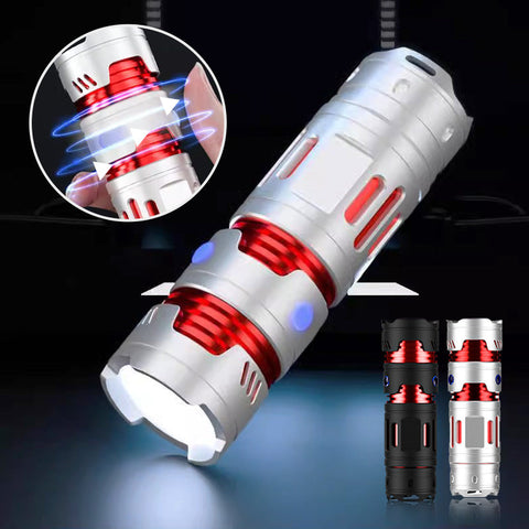 Funny Gift - Multi-Functional Spiral Decompression Mini Bright Flashlight