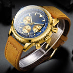 （Best seller） Men's Multifunction Chronograph Waterproof Date Analog Quartz Watch