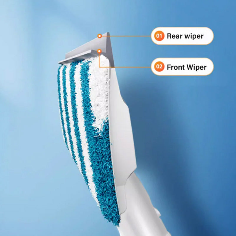 Double-sided spray expansion window cleaner