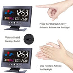 Limitied Time Digital LED Temperature Humidity Monitor Weather Forecast LED Table Alarm Clock