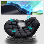 Pressure-reducing, shock-absorbing, breathable motorbike seat cushion