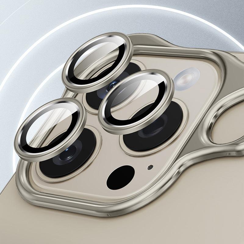 Free lens film Special-Shaped Metal Corner Pad Anti-Fall Phone Case for iPhone