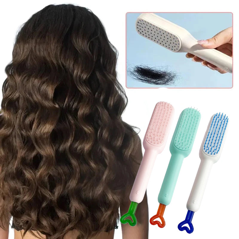 NEW Self-Cleaning Anti-Static Massage Comb