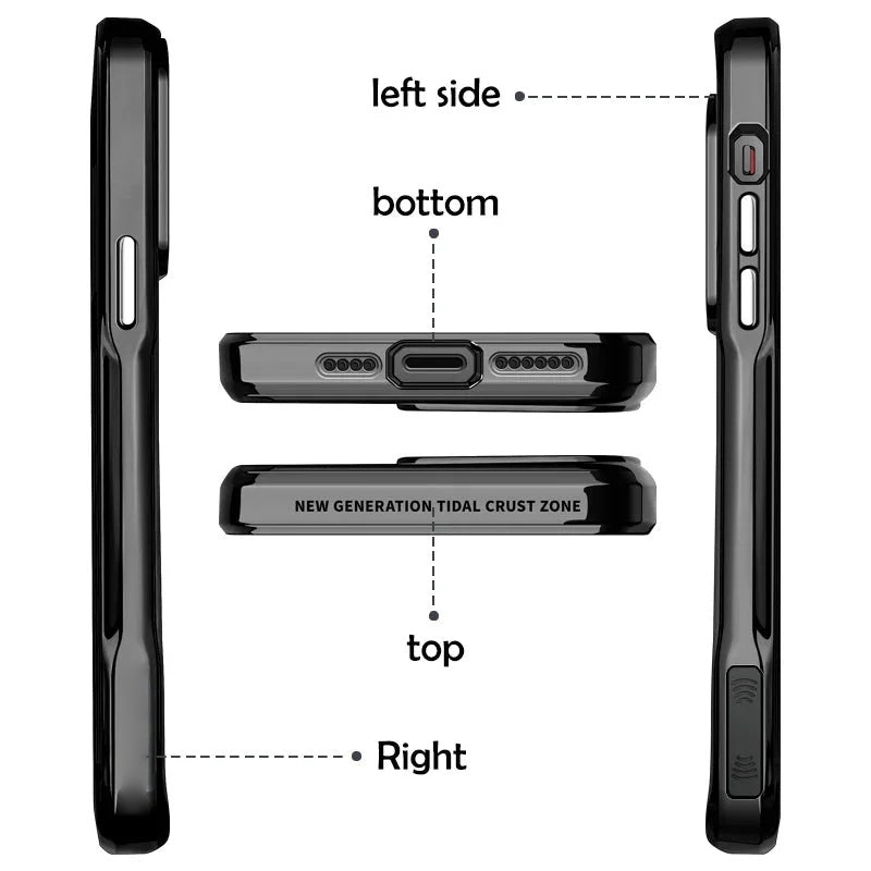 Luxury Acrylic Transparent Electroplated Soft Frame Case