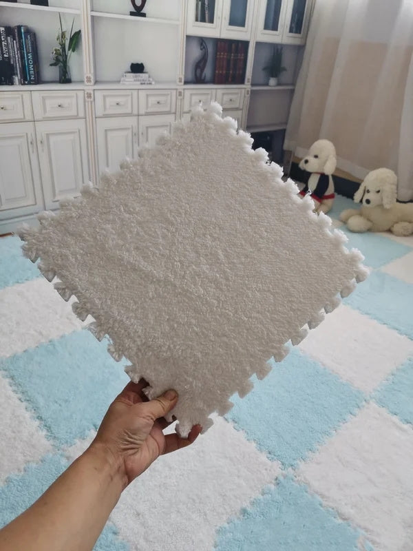 New Year Big Sale Plush Patchwork Foam Floor Mat（10 pcs/ SET）