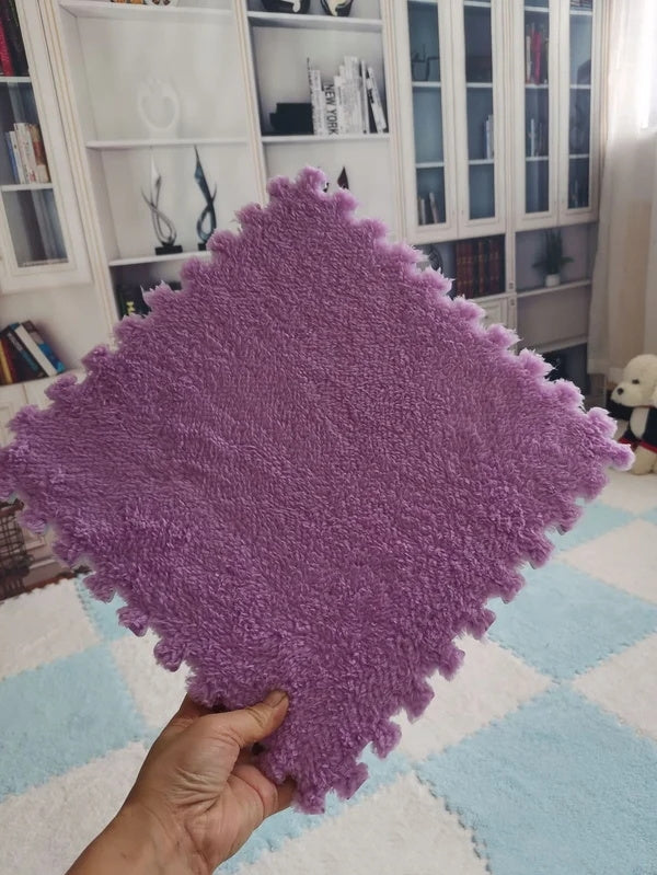 New Year Big Sale Plush Patchwork Foam Floor Mat（10 pcs/ SET）