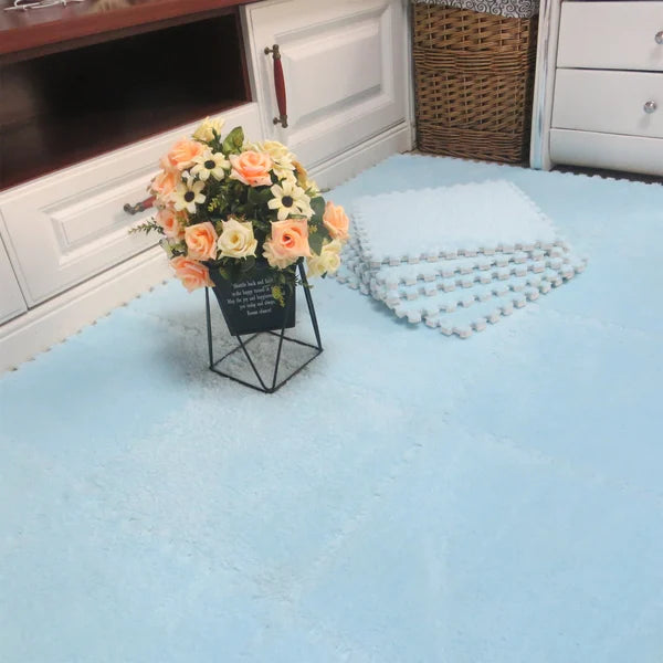 New Year Big Sale Plush Patchwork Foam Floor Mat（10 pcs/ SET）