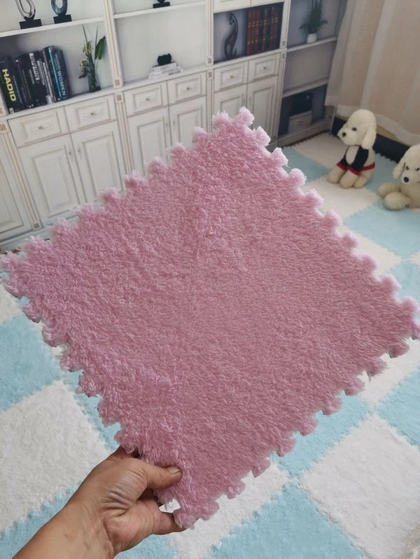 New Year Big Sale Plush Patchwork Foam Floor Mat（10 pcs/ SET）