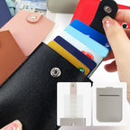 Slim Multi-Card Holder – Holds 5 Cards + Cash, Snap Closure & Waterproof PU Leather