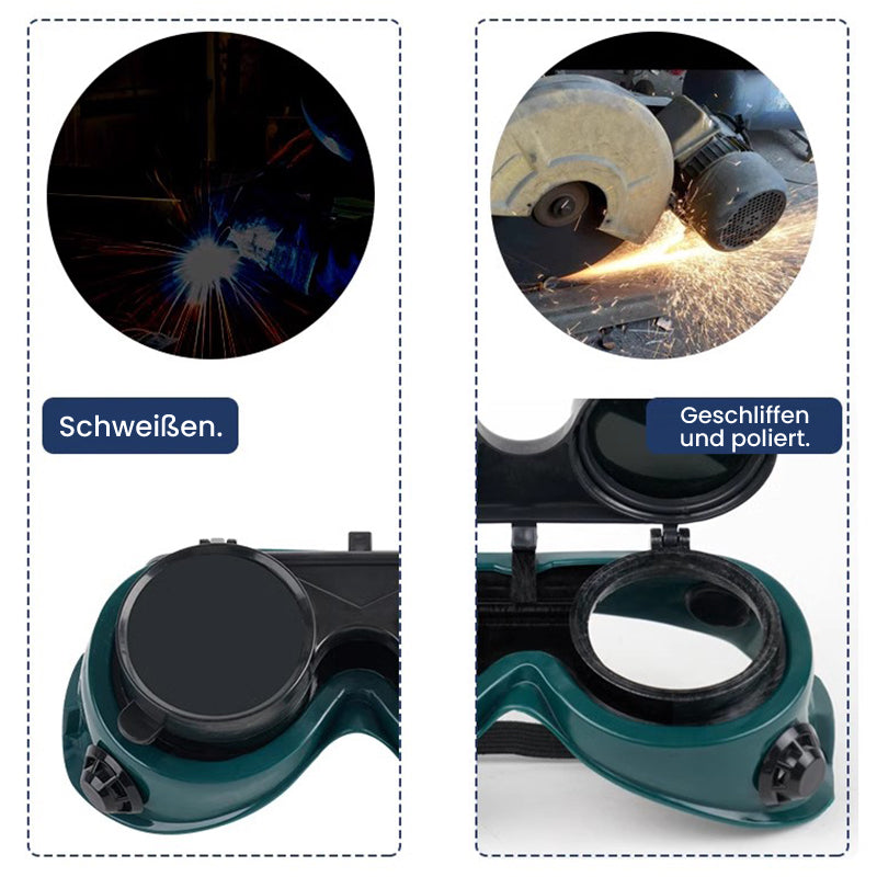 Fold-up welding goggles-Pack of 3