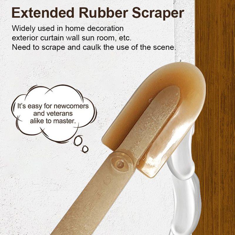 Extended Length Rubber Spatula Caulking Tool（ ）