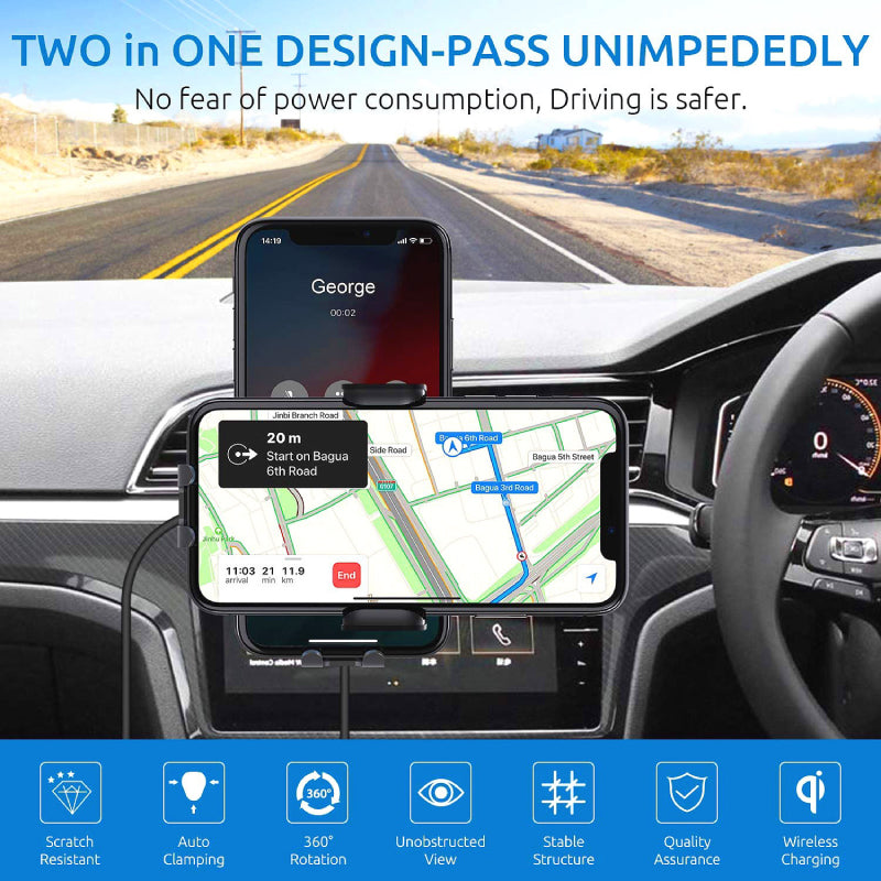 Promotion Auto-Clamping 15W Fast Charging Wireless Car Charger