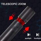 Multifunctional White Laser LED Flashlight