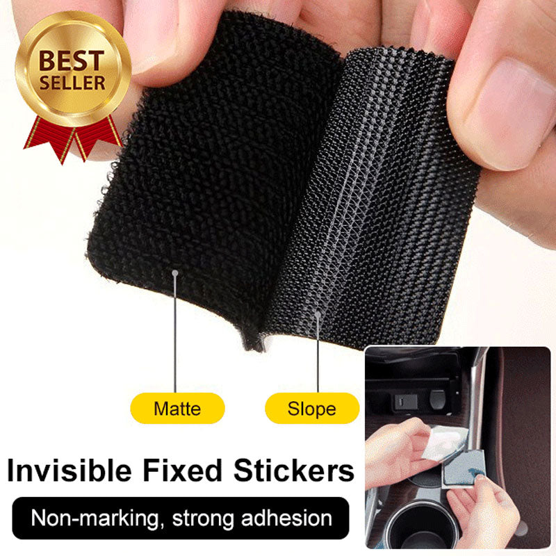 Car foot mat fixing sticker