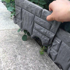 Brick-look garden fence