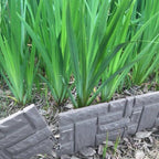 Brick-look garden fence