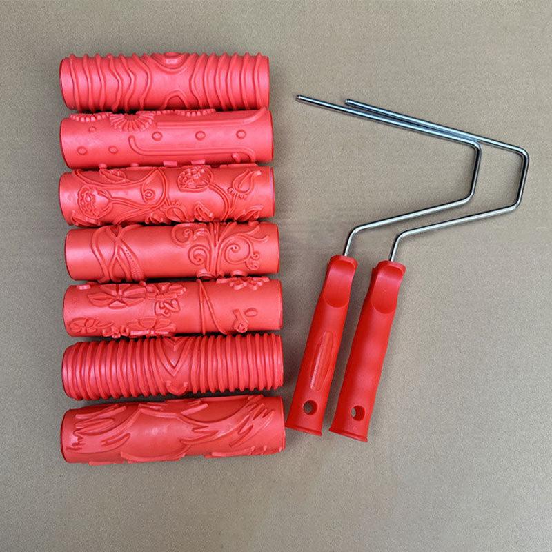 New Design Embossing Texture Patterned Paint Roller for Wall Decoration