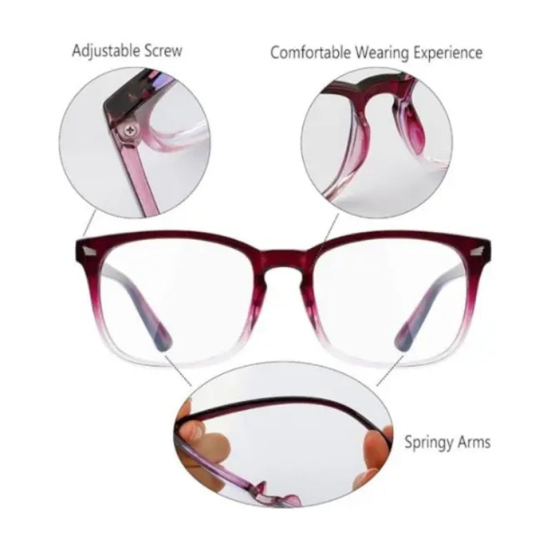 Blue Light Blocking Reduce Eyestrain Glasses