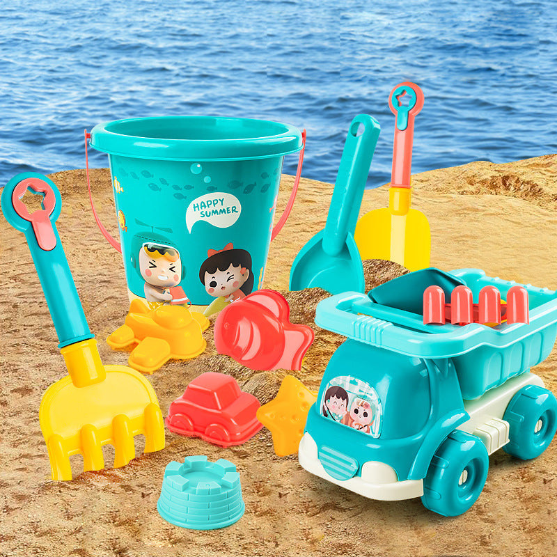 Fun Summer Cartoon Beach Toy Set for Kids