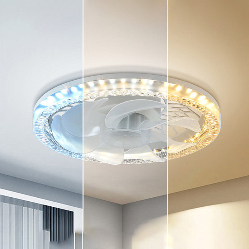 New for 2-in-1 Mute Adjustable Fan Light with Remote Control