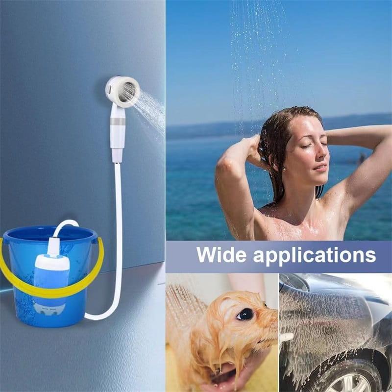 Portable Shower for Camping with Water Pump
