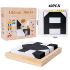Super Creative Black & White Block Puzzles Set for Kids
