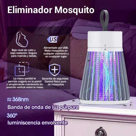 Portable indoor and outdoor insect exterminator - trap for flies and mosquitoes