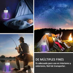 Portable indoor and outdoor insect exterminator - trap for flies and mosquitoes