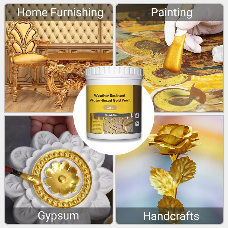 Special Weather-resistant water-based gold paint