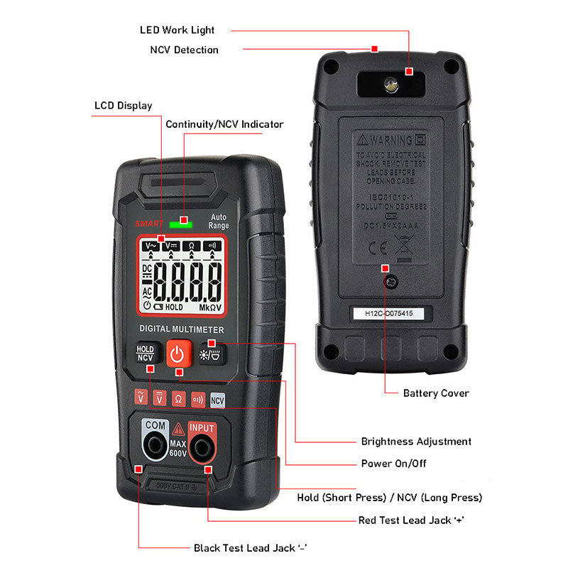 BUY 2 GET Digital Smart Multimeter