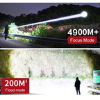Ultimate compact torch 7,500 lumens & 4,900 m range