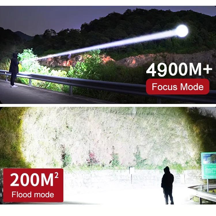 Ultimate compact torch 7,500 lumens & 4,900 m range