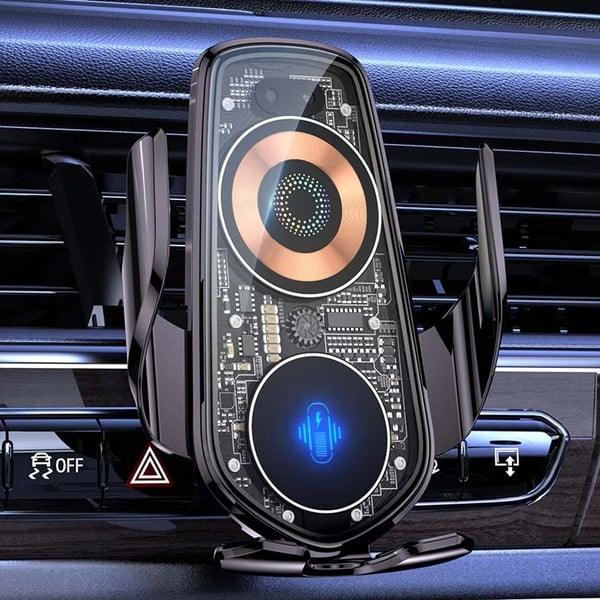 Smart Wireless Charging Car Mount Sci-Fi Style Cell Phone Holder