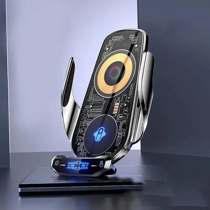 Smart Wireless Charging Car Mount Sci-Fi Style Cell Phone Holder