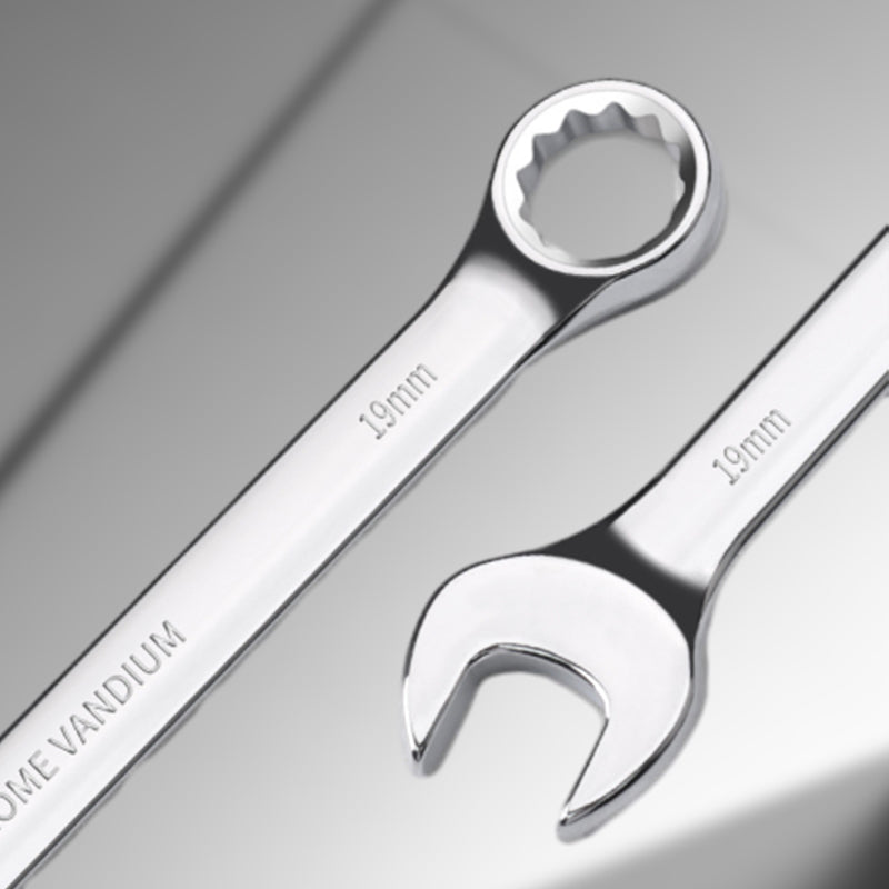 Double-Head Combination Wrench Set with Storage Bag