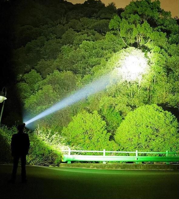 20000 Lumen Tactical Flashlight-Extreme Beam & Power Bank Function