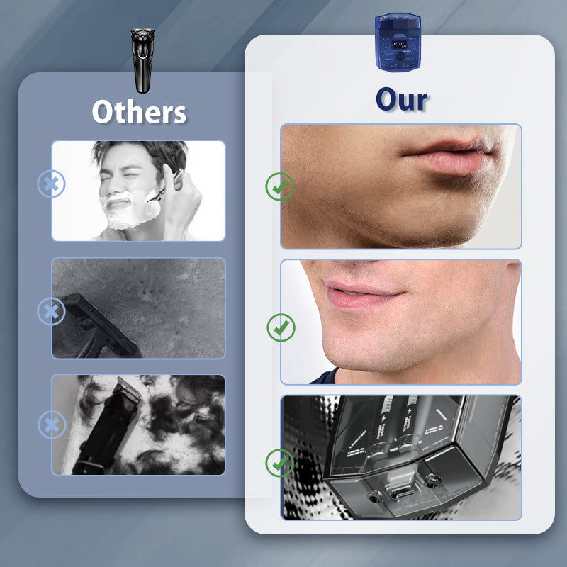 New Design Transparent and Silent Mini Electric Shaver